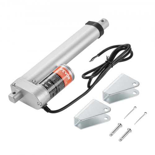 VEVOR Actuador Lineal de 12 V, Actuador de Movimiento Lineal de 150 mm 1000 N 14 mm/s con Soporte de Montaje y Protección IP54 para Muebles, Sistemas de Automatización, Equipos Mecánicos