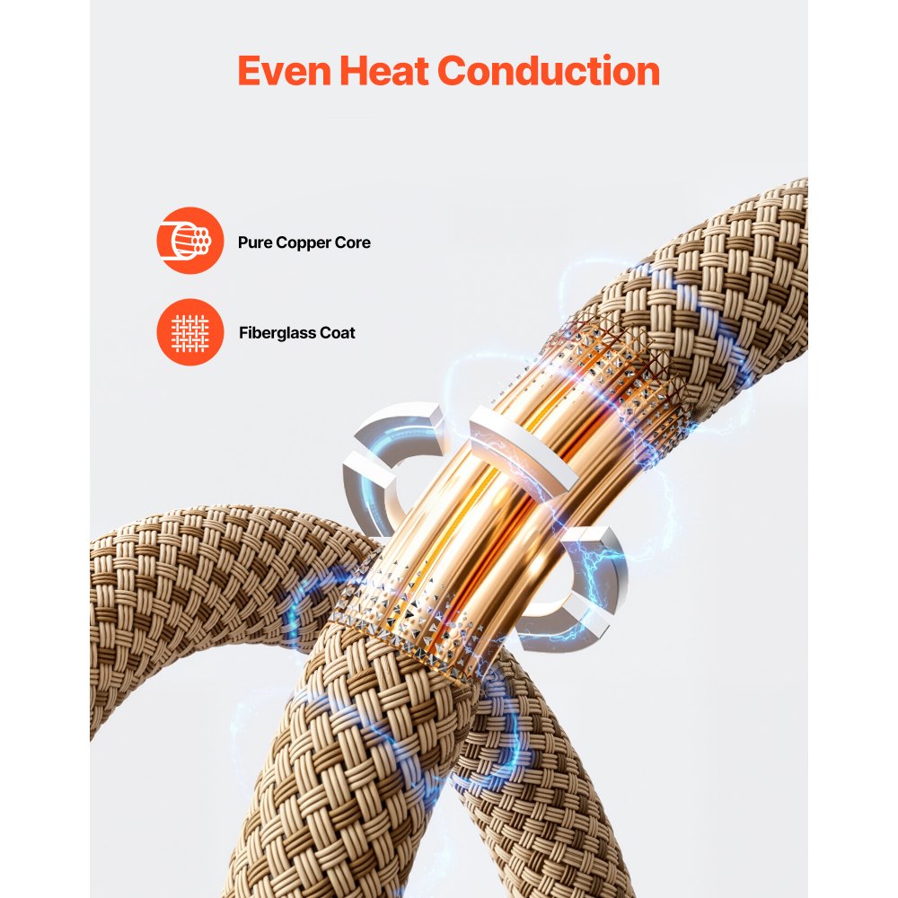 VEVOR 10Pcs Magnetic Induction Heater Coil, Inductor Heat Accessories, Mini Heater Coil Kit with Flexibility and Long Lifespan, for Removing Rusty Bolts and Nuts, 8 Coils + 1 U-Shaped + 1 Free Forming