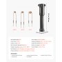 VEVOR Calentador de Inducción para Extracción de Tornillos, 1100 W, Calentador para Extracción de Tornillos Oxidados, Herramientas de Reparación de Taller con 3 Bobinas, 385 x 72 x 74 mm, Negro