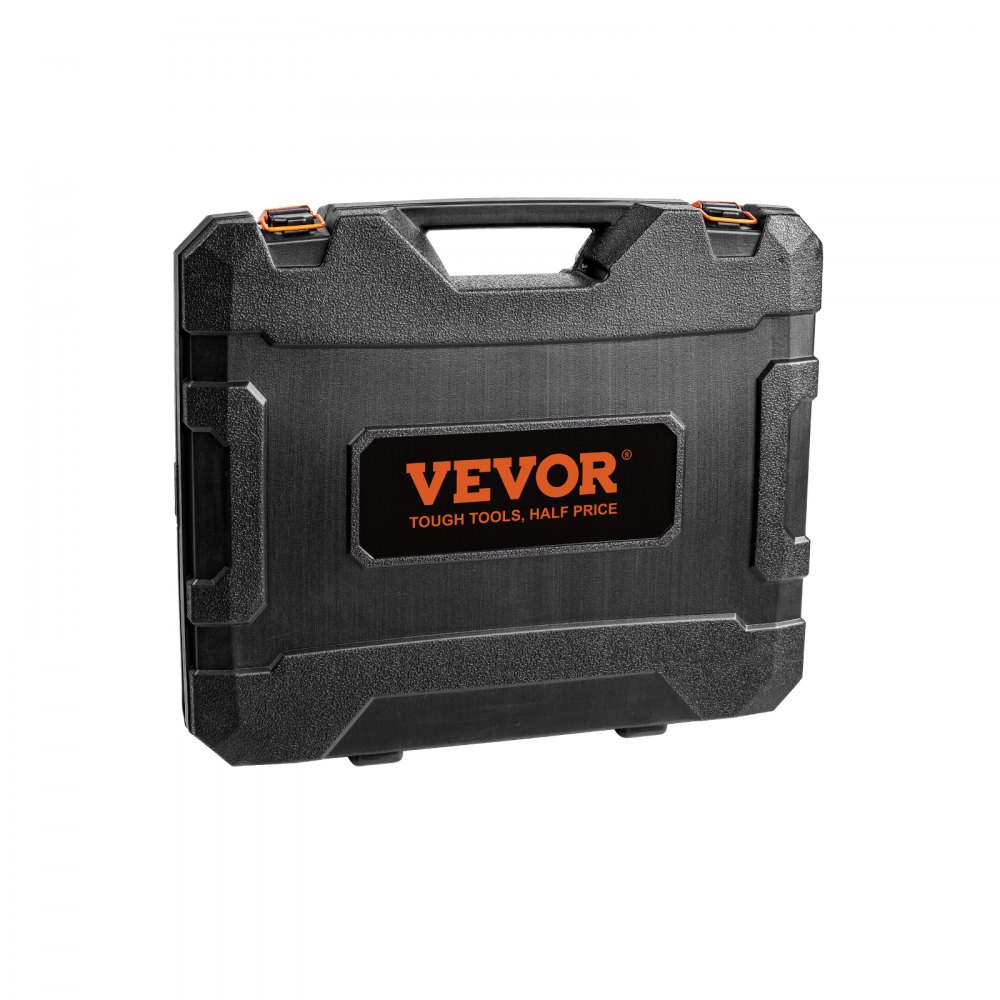 VEVOR Juego de Llaves de Vaso de 3/8" 90 Piezas SAE 1/4"-3/4" y Métricas 6-19 mm, 6 Puntas de Aleación de Acero Cr-Mo para Reparación de Automóviles con Barras de Extensión, Estuche de Almacenamiento