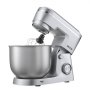 VEVOR Batidora de Pie/Máquina de Cocina para Hornear, 1500 W, con Tazones de Acero Inoxidable 4,2 + 5,7 L, Gancho para Masa, Batidor y Varillas, Basculante Ajustable de 10 Velocidades, Plata