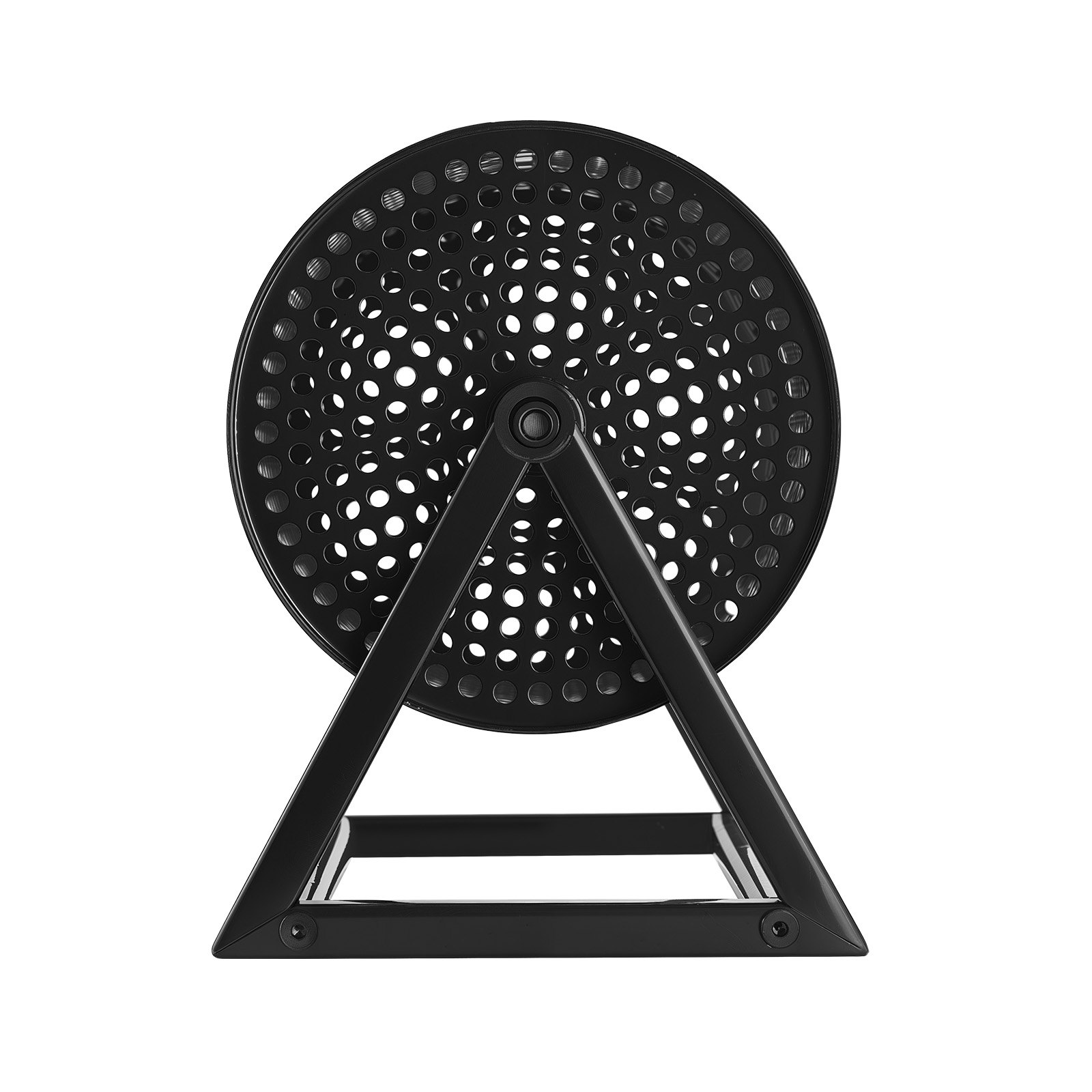 VEVOR Tambor de Rifa 295 x 167 mm, Tómbola de Lotería, 2500 Boletos o 100 Bolas, Rueda Giratoria para Sorteo con Asa y Base Estable, Diseño Sencillo, para Juego de Bingo Fiestas Eventos, Color Negro