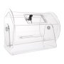 VEVOR Tambor de Lotería de Acrílico para Rifa Capacidad de 5000 Boletos o 200 Bolas Jaula de Juego de Bingo Transparente con 2 Llaves 410 x 320 mm para Votación, Evento, Fiesta, Sala de Estar