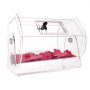 VEVOR Tambor de Lotería de Acrílico para Rifa Capacidad de 5000 Boletos o 200 Bolas Jaula de Juego de Bingo Transparente con 2 Llaves 410 x 320 mm para Votación, Evento, Fiesta, Sala de Estar
