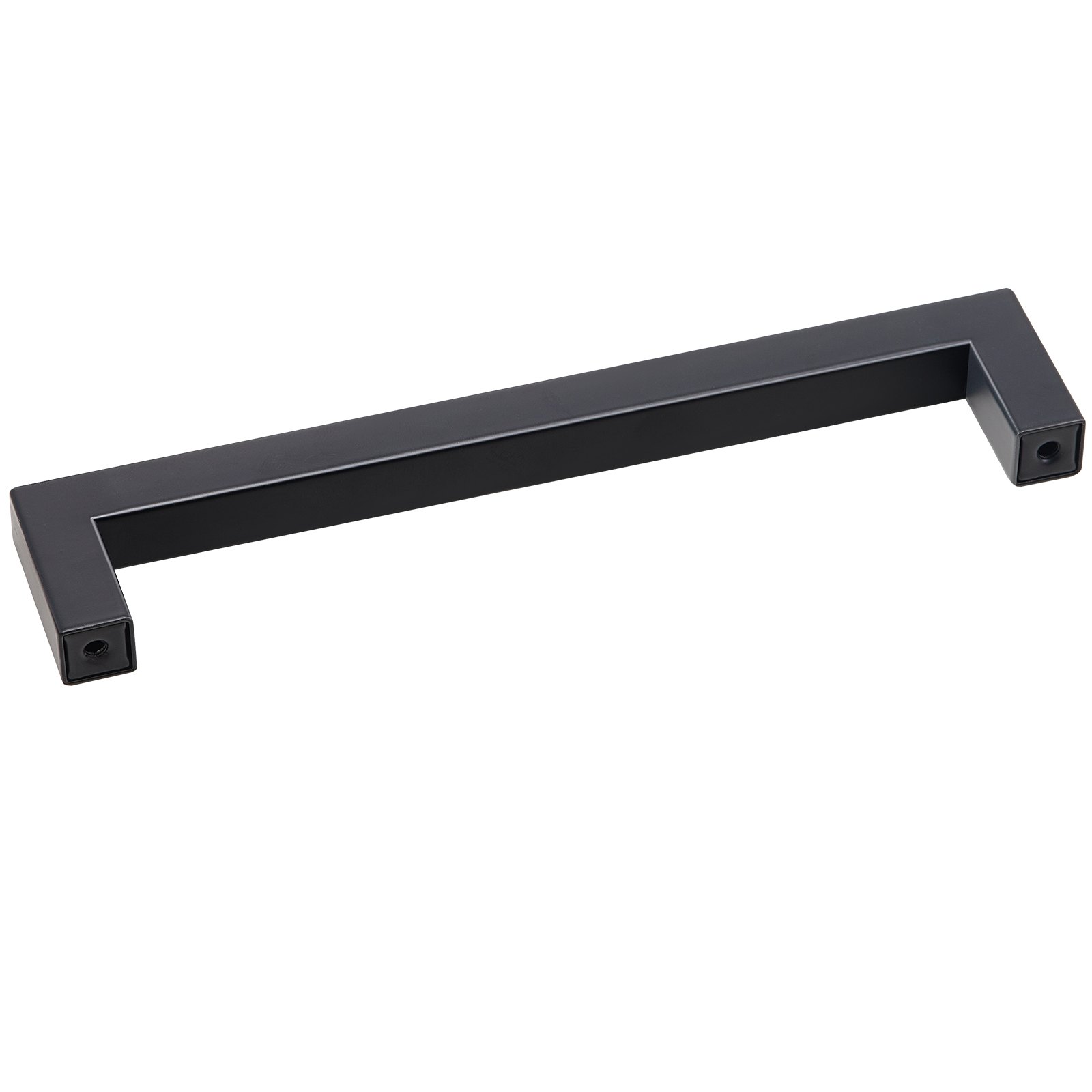 VEVOR Tiradores para Muebles de Cocina, 10 Piezas, Tiradores para Puertas de Gabinetes de Acero Inoxidable, Espacio entre Orificios Centrales 128 mm, Tiradores Cuadrados para Cocina, Baño, Negro Mate