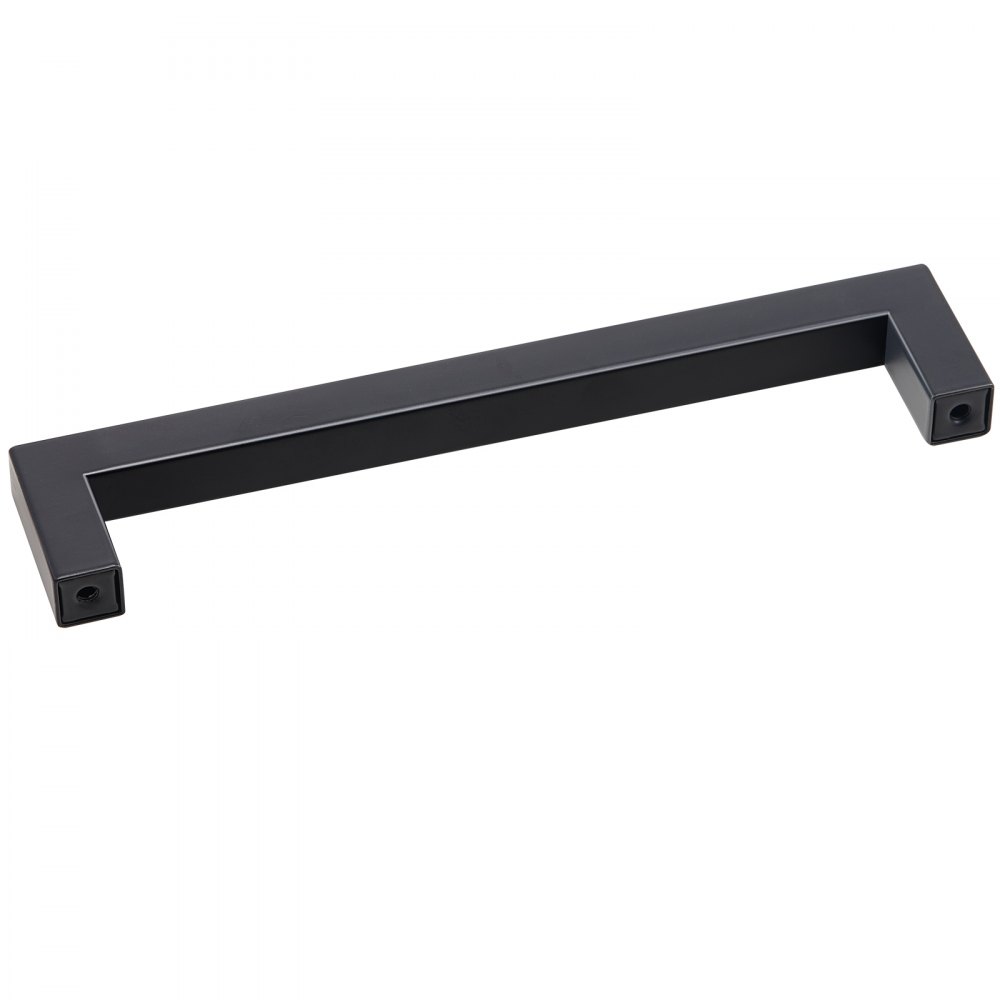 VEVOR Tiradores para Muebles de Cocina, 30 Piezas, Tiradores para Puertas de Gabinetes de Acero Inoxidable, Espacio entre Orificios Centrales 160 mm, Tiradores Cuadrados para Cocina, Baño, Negro Mate