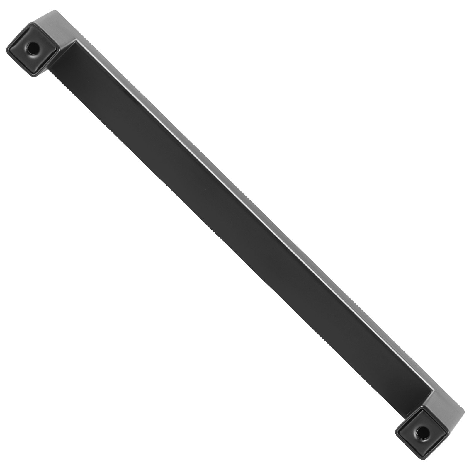 VEVOR Tiradores para Muebles de Cocina, 30 Piezas, Tiradores para Puertas de Gabinetes de Acero Inoxidable, Espacio entre Orificios Centrales 160 mm, Tiradores Cuadrados para Cocina, Baño, Negro Mate