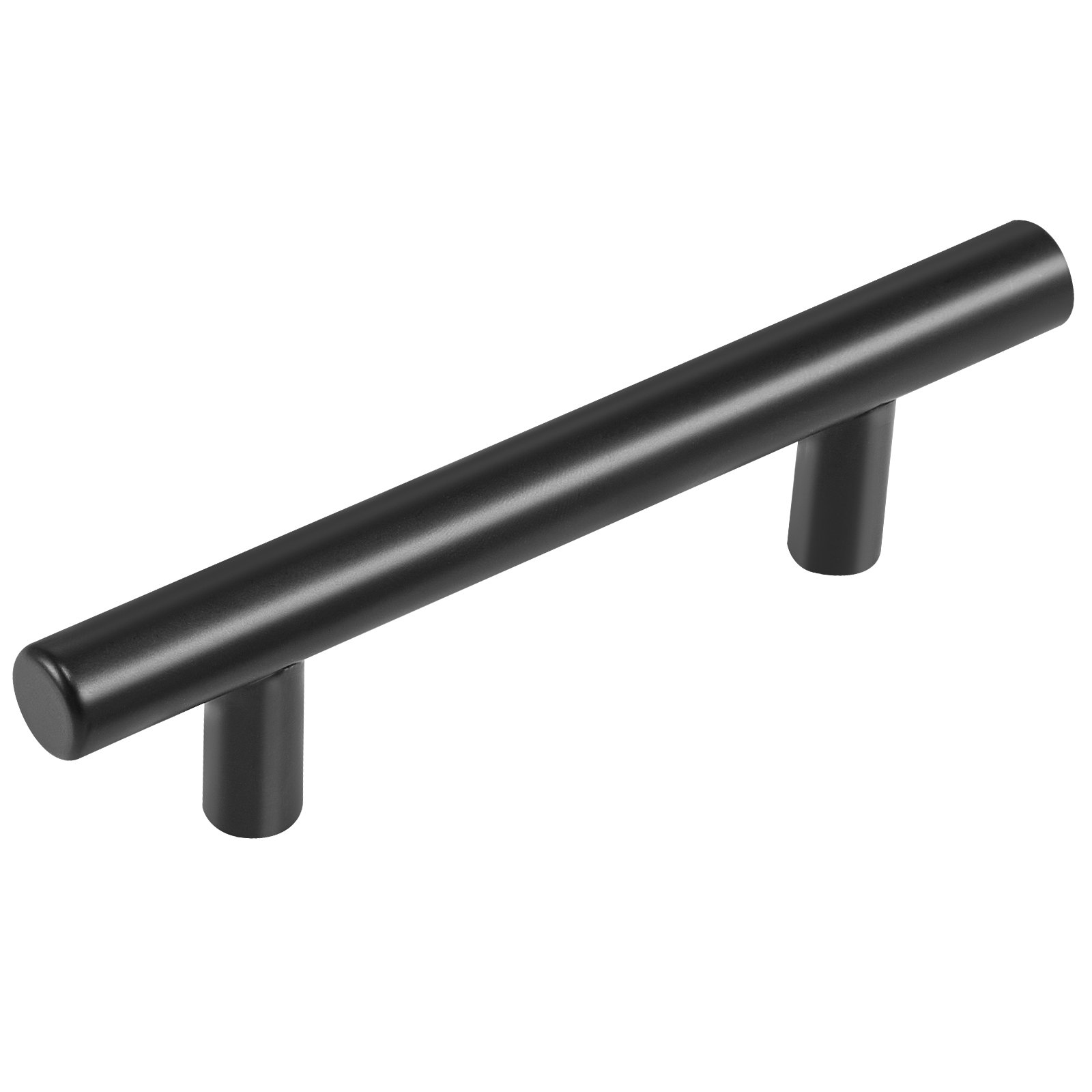 VEVOR Tiradores para Muebles de Cocina, 30 Piezas, Tiradores para Puertas de Gabinetes de Acero Inoxidable, Espacio entre Orificios Centrales 76 mm, Tiradores para Cajones, Cocina, Baño, Negro Mate