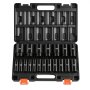 VEVOR Juego de Vasos de Impacto 19 Piezas, Llaves de Vaso Impacto Hexagonal de 1/2", Medidas SAE de 3/8" a 1-1/2", de Acero CR-V, con Estuche de Herramientas, para Reparación Mantenimiento de Autos