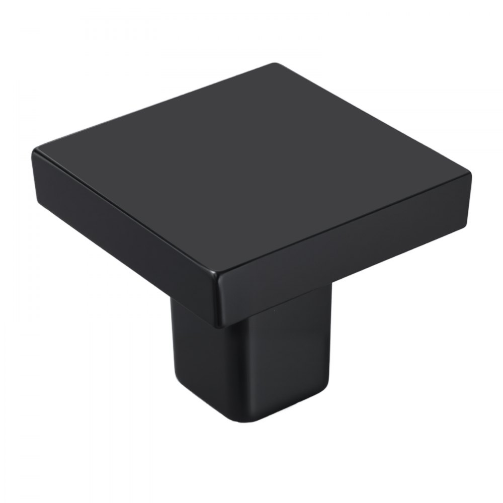 VEVOR Pomos para Armario, Compactos y Elegantes, Aleación de Zinc, Cuadrados, con Tornillos, para Cajones, Puertas, Cómodas, Armarios, Baño, Cocina y Dormitorio, Negro, 30 x 30 x 25 mm, 10 uds