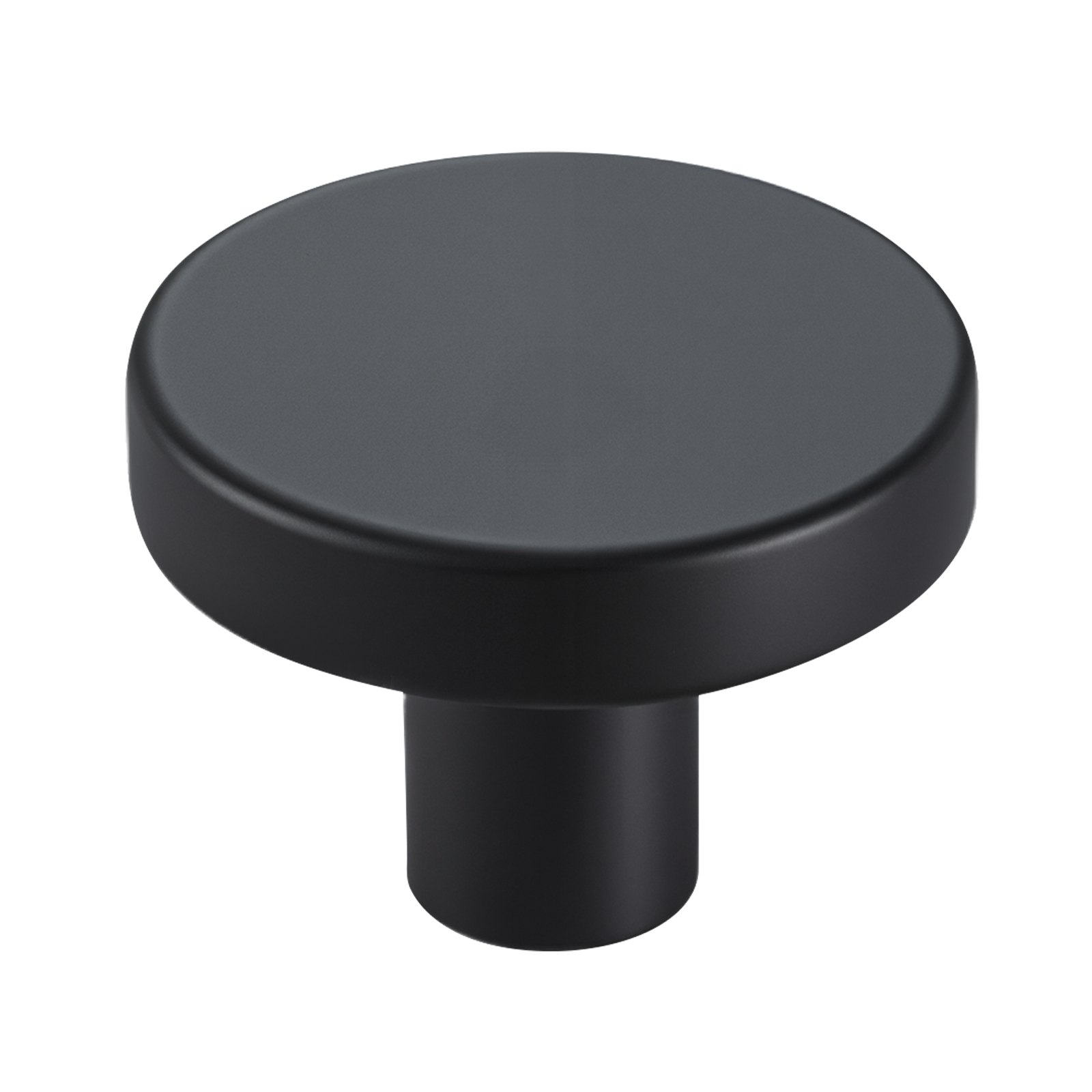 VEVOR Pomos Compactos para Gabinete, 10 Unidades, Aleación de Zinc Forjado, Forma de Hongo, Estilo Versátil, con Tornillos, Resistente al Desgaste y a la Deformación, Color Negro, Ø 32 x 23 mm