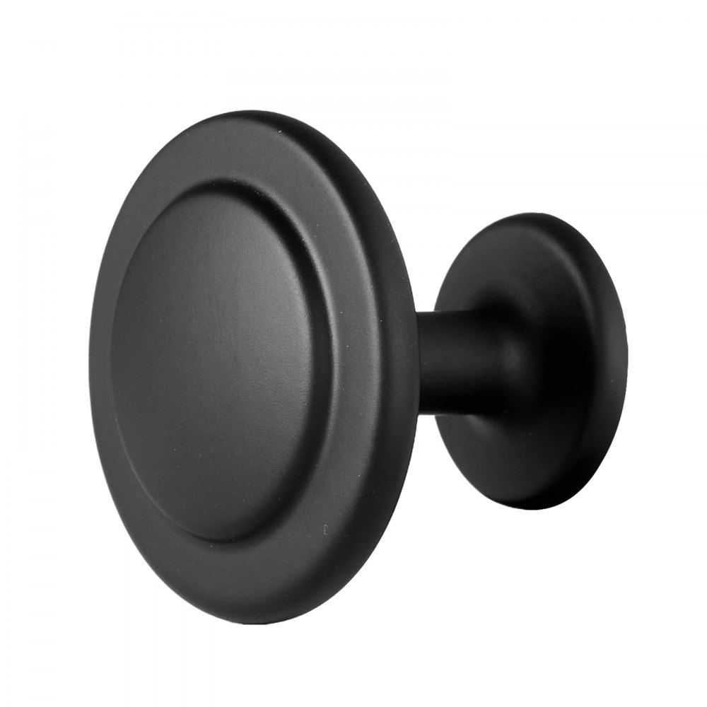 VEVOR Pomos para Armario, 30 uds, 3 cm, Aleación de Zinc, Forma de Hongo, con Tornillos, Resistente al Desgaste y a la Deformación, para Cómodas, Armarios y Alacenas, Color Negro, Ø 31 x 27 mm