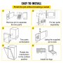 DIY Murphy Bed Springs Mecanismo Hardware Kit Vertical para Cama King Size