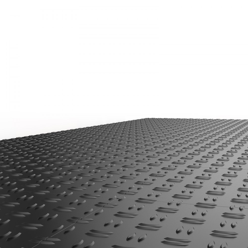 VEVOR Baldosas de Garaje Entrelazadas 50 Piezas Baldosas de PP para Suelo de Garaje 305 x 305 x 13,4 mm Textura Antideslizante de Doble Cara, para Garajes, Sótanos, Talleres de Reparación, Negro
