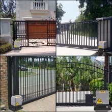 VEVOR Abridor de Puerta Corredera 1800 kg Abridor de Puerta Automático 5 m con 4 Mandos a Distancia y Control de APP para Entrada Rodante Kit de Sistema de Seguridad para Operador de Puerta