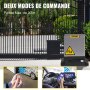 VEVOR Abridor de Puerta Corredera 1800 kg Abridor de Puerta Automático 7 m con 4 Mandos a Distancia y Control de APP para Entrada Rodante Kit de Sistema de Seguridad para Operador de Puerta