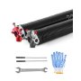 VEVOR Resortes de Torsión para Puertas de Garaje con Barras de Enrollado Antideslizantes y Guantes, Par de Φ5,26 x Φ50,8 x 618 mm, 16 000 Ciclos, Revestimiento Negro de Electroforesis para Reemplazo