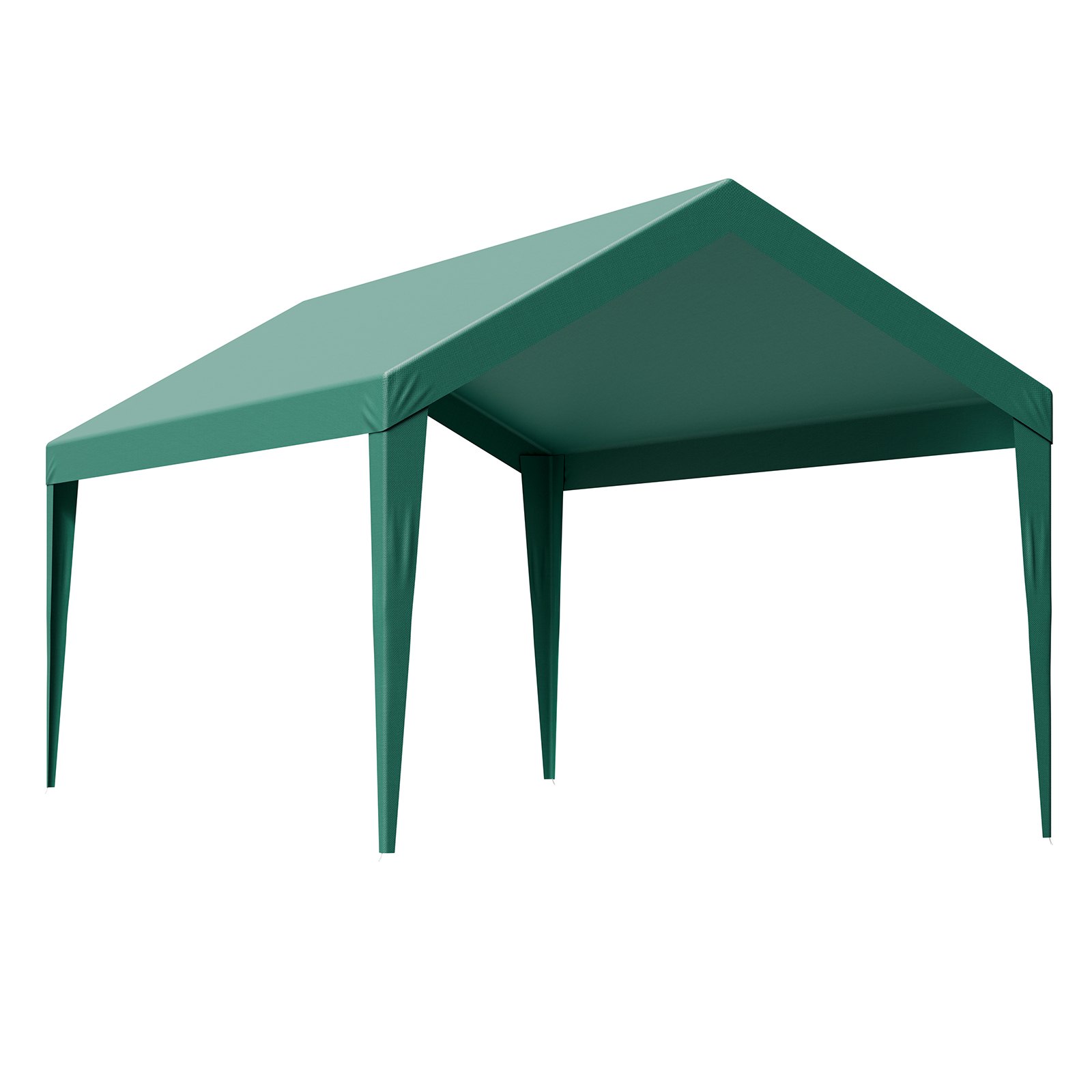 VEVOR Toldo de Repuesto para Cochera de  6,09 x 3,0 m, Carpa de Garaje para Coche Tela de Polietileno Resistente a los Rayos UV, para Cubrir Vehículos, Maquinaria Agrícola, Verde, Marco No Incluido