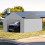 VEVOR Cubierta de Repuesto para Toldo de Cochera, Pared Lateral de 6100 x 3640 x 950 mm, Refugio para Tienda de Campaña de Garaje Resistente al Agua y con Protección UV con Cuerdas, Marco NO Incluido