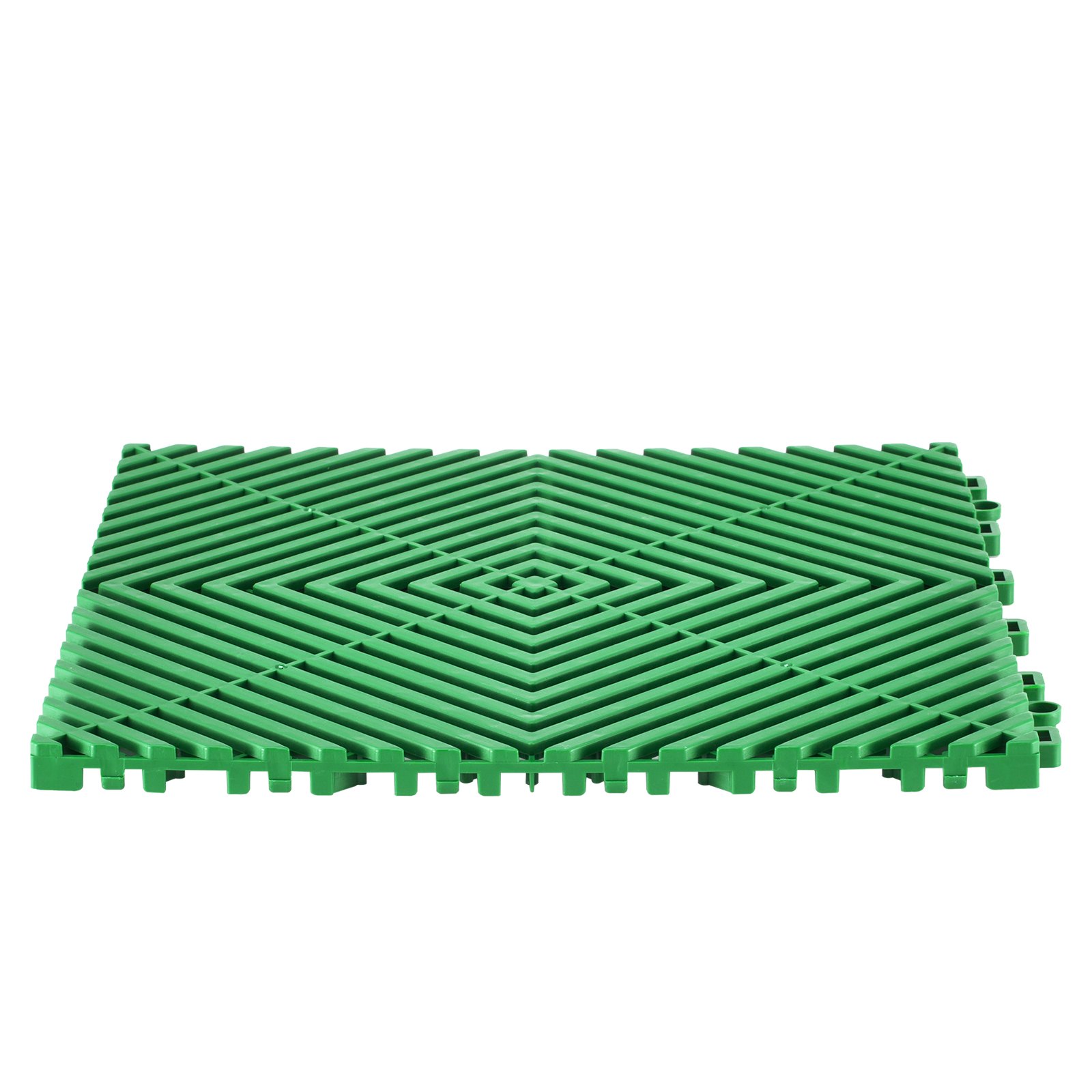 VEVOR Alfombrilla de Drenaje Entrelazada de 310 x 310 x 15,1 mm, 50 Alfombrillas de Drenaje Entrelazadas, Alfombrilla de Drenaje de Polipropileno Antideslizante para Suelo, Baño, Garaje, Jardín, Verde