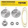 Vevor 5 Pcs Engranajes Para Mini Tornos De Metal Y Fresadoras Alta Precisión