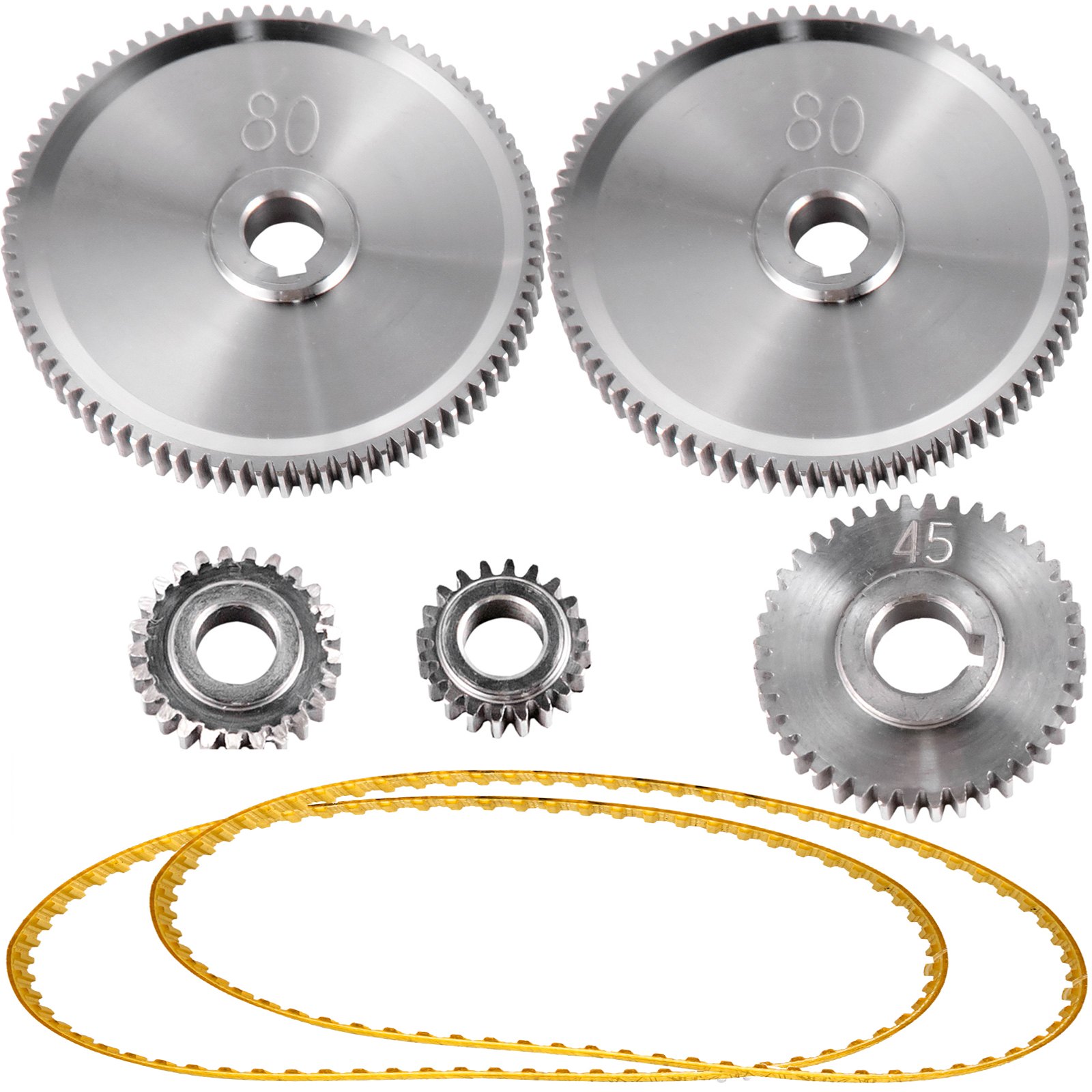Vevor 5 Pcs Engranajes Para Mini Tornos De Metal Y Fresadoras Alta Precisión