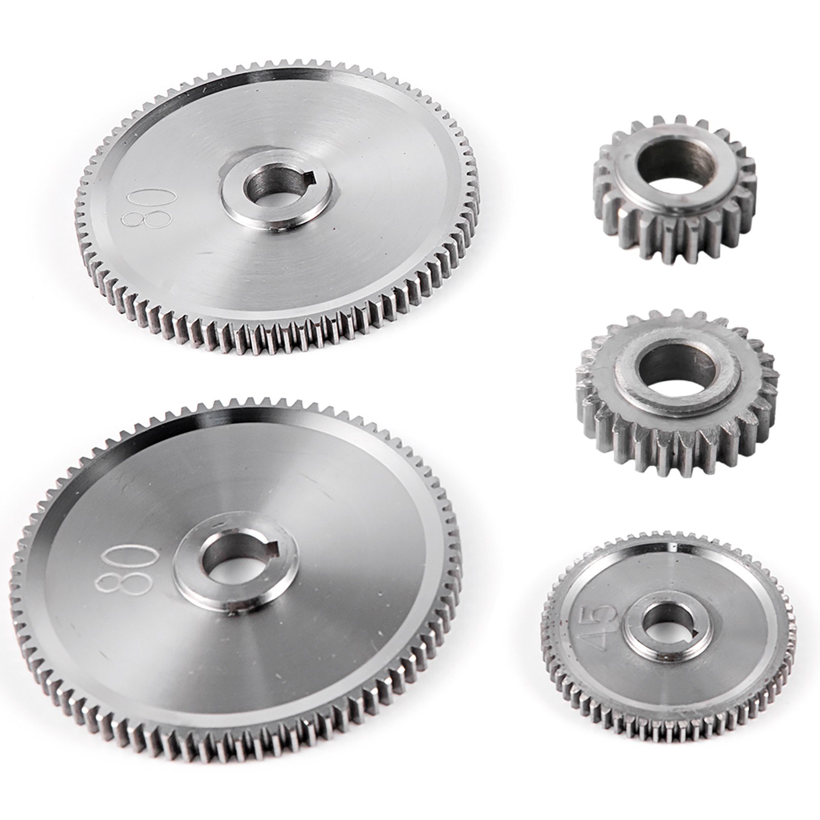 Vevor 5 Pcs Engranajes Para Mini Tornos De Metal Y Fresadoras Alta Precisión