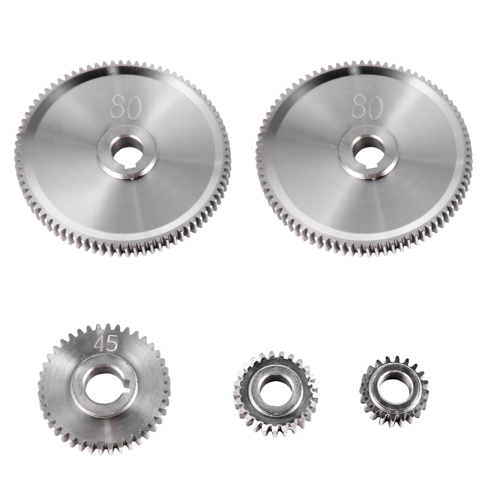 Vevor 5 Pcs Engranajes Para Mini Tornos De Metal Y Fresadoras Alta Precisión