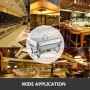 6 Bandejas Chafing Dish Con Tapa Acero Inoxidable 401 Alimentos Nuevo Calientes