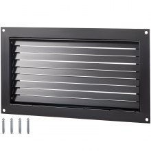 VEVOR Rejilla de Ventilación Galvanizada 32x16 '' Rejilla de Ventilación Negro