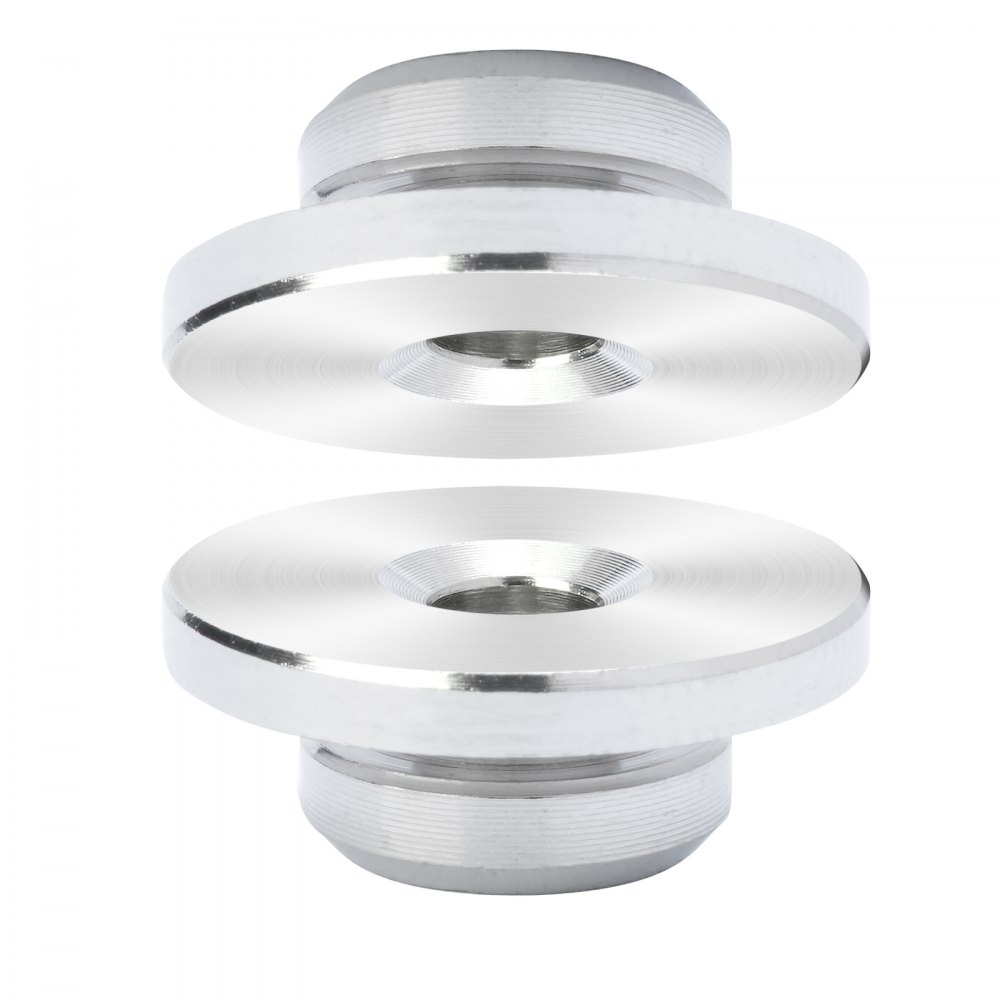 VEVOR 51-Pack Cable Railing Set, 1/8 Inch Wheel Protection Sleeves, Bundle with Black Invisible 1/8 Inch Crimp Clamp and Clamp, Cable Railing Post Protective Covers for 0.41 Inch Horizontal Holes