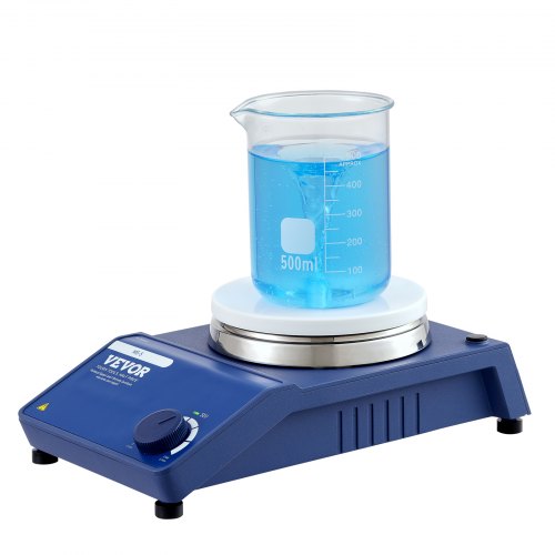 VEVOR Agitador magnético 0-1500 rpm ajustable, mezclador de placa magnética de 2 L agitador de laboratorio con barra agitadora, equipo para mezclar experimentos de estudio de investigación de líquidos
