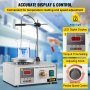 Moh 1000 ML Mezclador Magnético, Agitador Magnético con Placa 300 W,  25 W Calefactora de Placa con Pantalla Digital de Temperatura y Ajuste de Velocidad 2400r para Científica, Industria, Agricultura