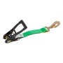 VEVOR Kit de Amarre para Vehículos 50,8 x 2438,4 mm, Correas de Amarre de Eje con Ganchos de Resorte, Resistencia a la Rotura de 4540 kg, Carga de Trabajo de 1512 kg, para ATV, UTV, Remolques