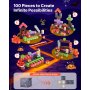 VEVOR Bloques Magnéticos Juego de 100 Piezas de Castillo Oscuro para Niños