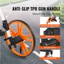 Rueda de medición VEVOR naranja con mango de pistola tpr antideslizante, agarre ergonómico y reinicio con una tecla.
