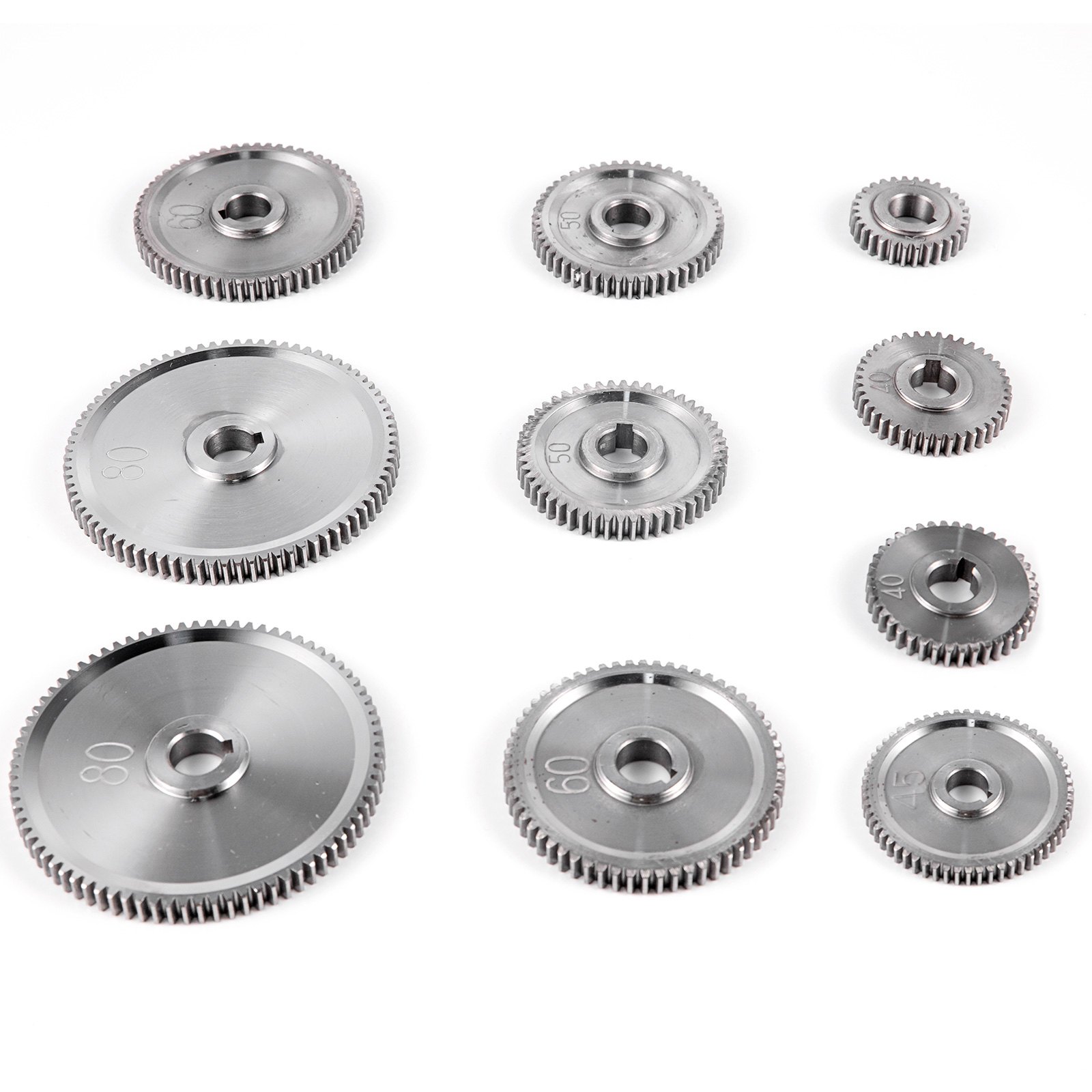 Vevor Engranajes De Torno De Metal 10 Pcs Engranaje Cilíndrico Tipo De Cj0618