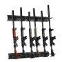 VEVOR Estante Vertical para Armas con 6 Ranuras Estante para Armas de Metal Carga de 81,6 kg Soporte de Pared para Armas de Fuego Almacenamiento en Cabina, Escopetas, Oficina en Casa, Tienda de Caza