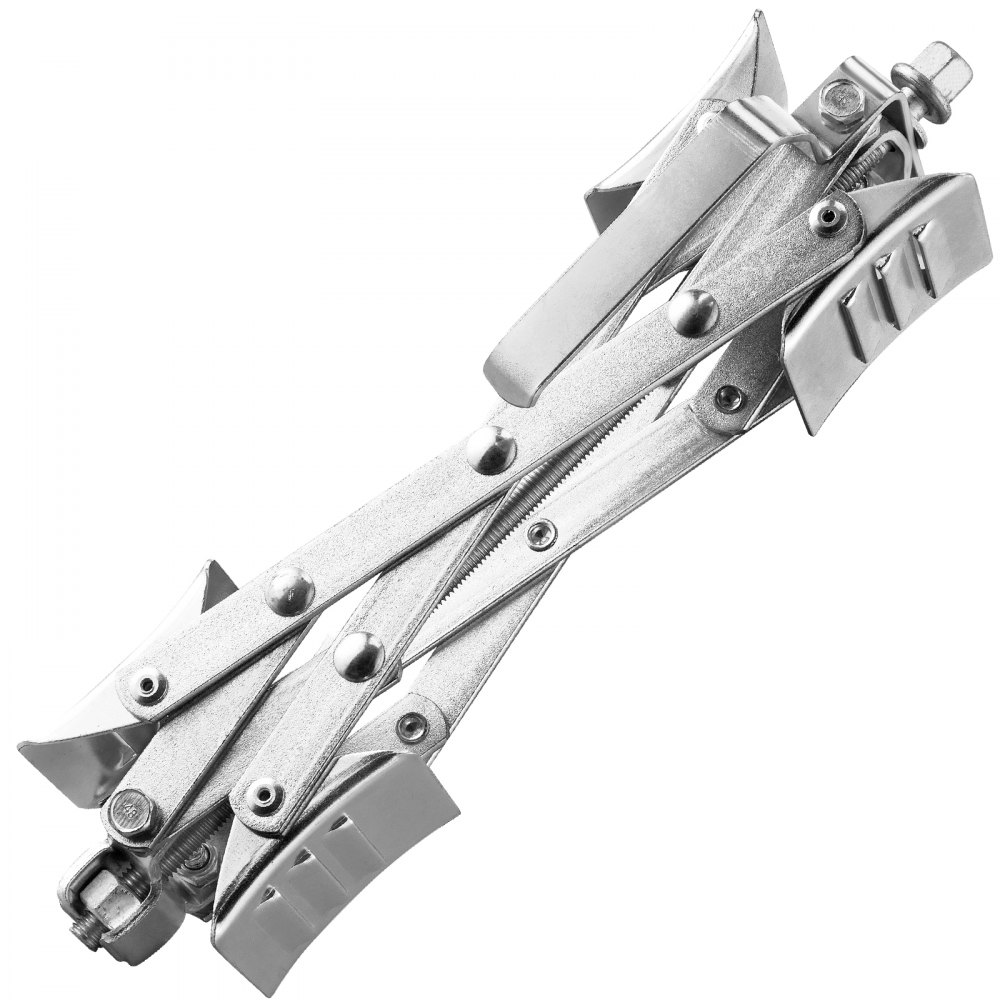 VEVOR Estabilizador de Ruedas para Vehículos Recreativos en Forma de X Calzo para Ruedas 2 Piezas Apto Para Neumáticos de 3,8-25,4 cm con Llave de Trinquete y Bolsa de Almacenamiento para Caravanas