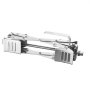 VEVOR Wheel Chock for Motorhomes, X-shaped wheel chock for stabilizing motorhomes, for tire widths from 3.8 to 25.4 cm, 2 chocks with ratchet wrench and storage bag