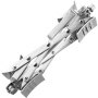 VEVOR Wheel Chock for Motorhomes, X-shaped wheel chock for stabilizing motorhomes, for tire widths from 3.8 to 25.4 cm, 2 chocks with ratchet wrench and storage bag