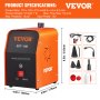 VEVOR Detector de Fugas de Combustible Flujo de 15 L/min Sistema de Tubería de Combustible EVAP Probador de Máquina de Humo Máquina de Prueba de Fugas 15 PSI para Automóvil Motocicleta Camioneta