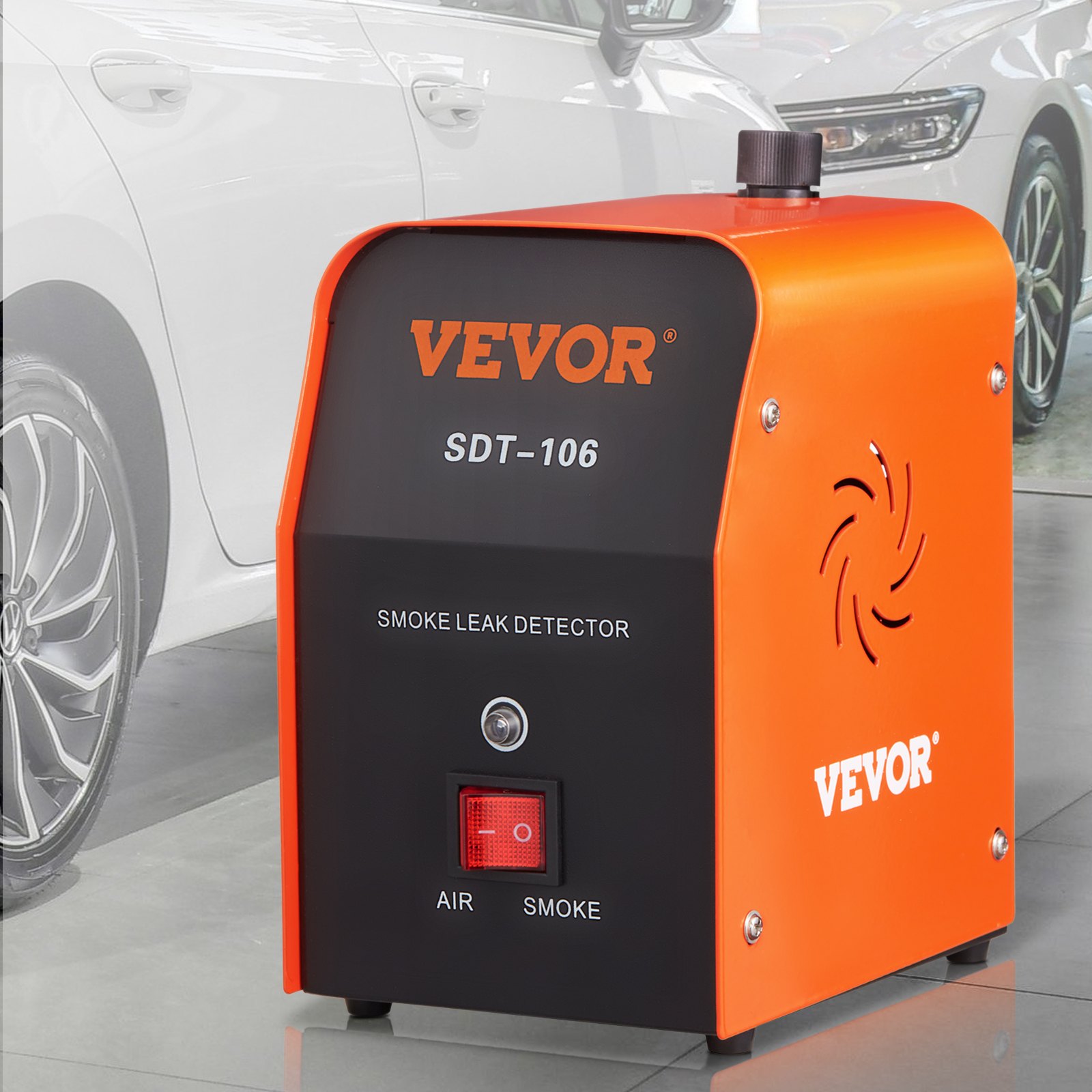 VEVOR Detector de Fugas de Combustible Flujo de 15 L/min Sistema de Tubería de Combustible EVAP Probador de Máquina de Humo Máquina de Prueba de Fugas 15 PSI para Automóvil Motocicleta Camioneta