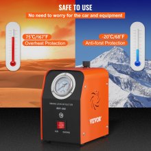 VEVOR Detector de Fugas de Humo 15 L/min EVAP, probador de máquina de humo 15 PSI, Máquina de Prueba de Fugas de Acero para Garaje, Coche, Automóvil, Motocicleta, Camioneta 17,5 x 12,5 x 21,5 cm