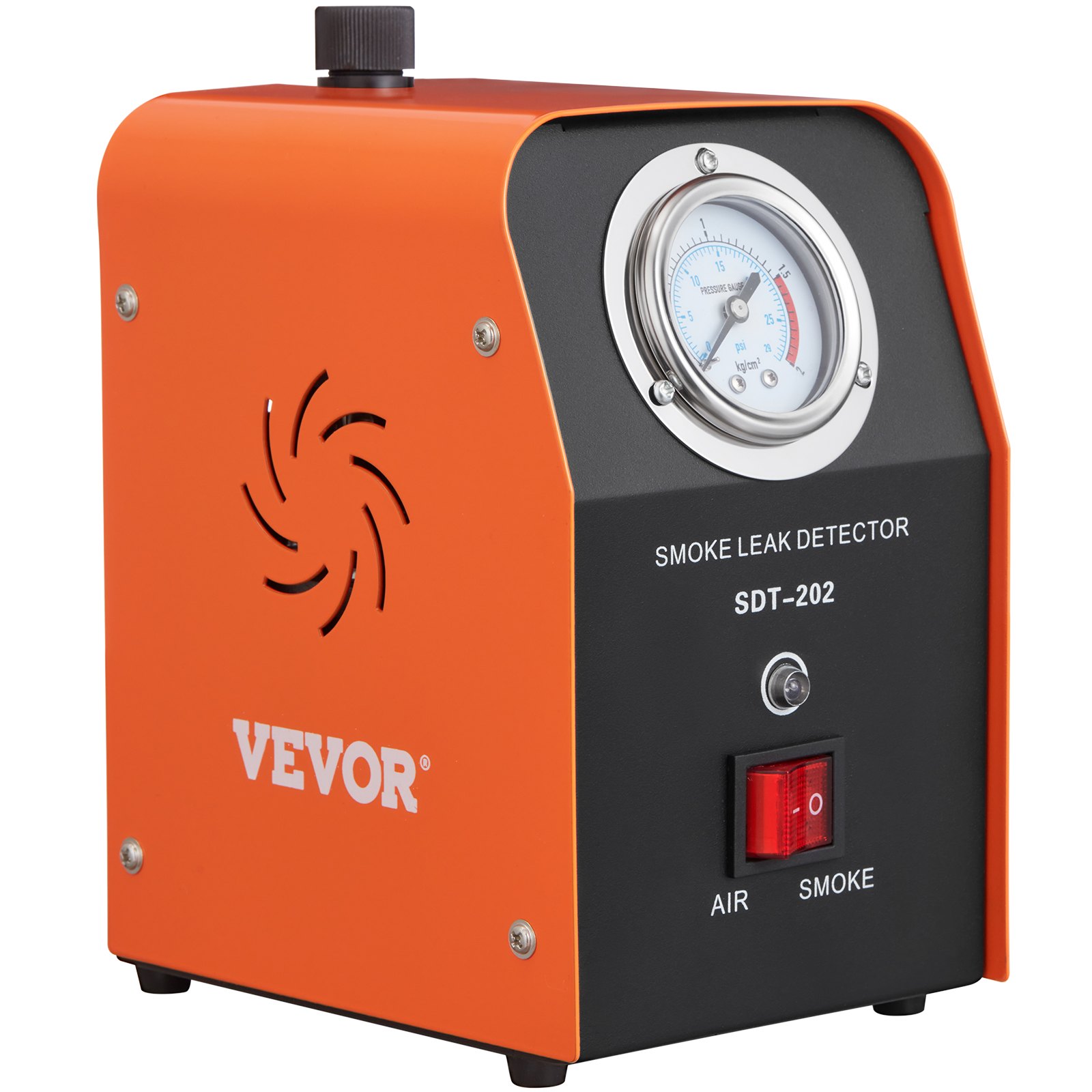 VEVOR Detector de Fugas de Humo 15 L/min EVAP, probador de máquina de humo 15 PSI, Máquina de Prueba de Fugas de Acero para Garaje, Coche, Automóvil, Motocicleta, Camioneta 17,5 x 12,5 x 21,5 cm