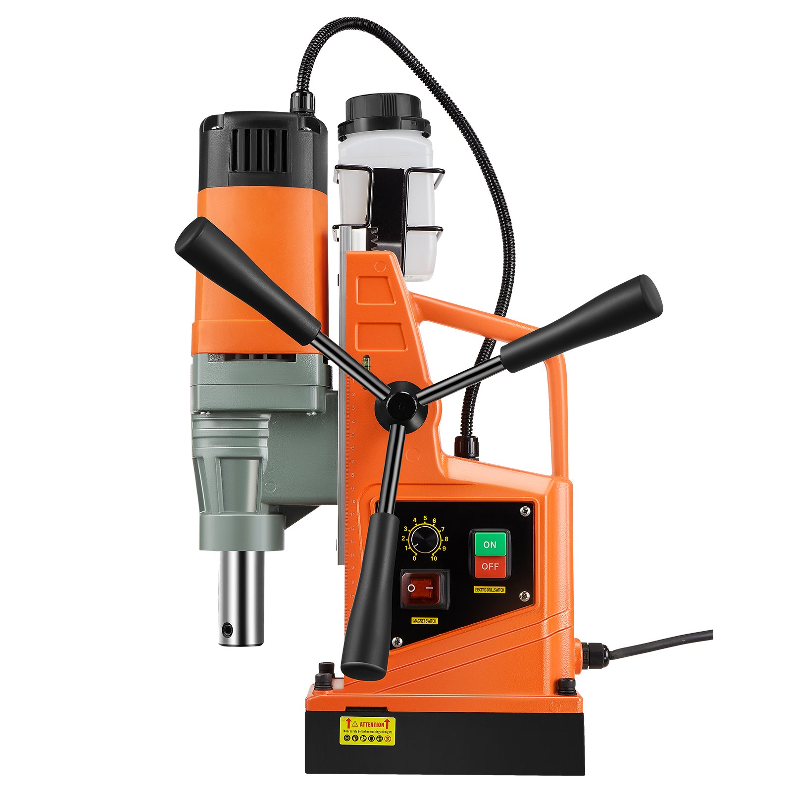 VEVOR Drill, 1550 W, 50 mm Drilling Diameter, 2922 lbf Power Magnetic Drill, 500 PRM, 10-Speed, Electric Drill for Metal Surfaces, Industrial and DIY Use