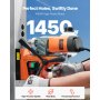 VEVOR Taladro Magnético 1450 W Taladro Prensa Portátil 12500N Velocidad continua de 850 rpm Diámetro del Orificio de Broca Central de 40 mm Profundidad de Perforación de 50 mm Taladro Electromagnético