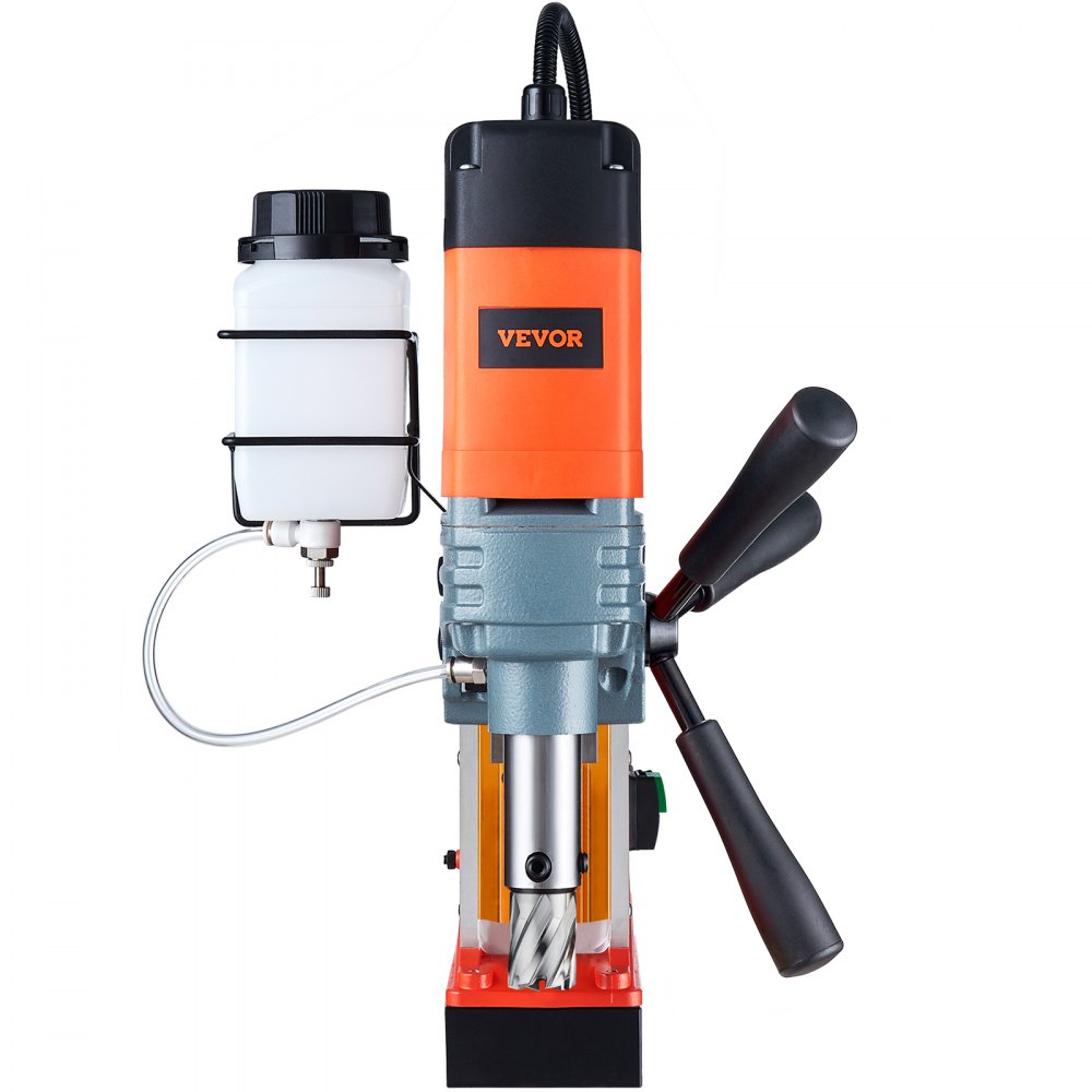 VEVOR Taladro de Núcleo Magnético 1300W Taladrador Magnético Profesional 13000N 810rpm Taladro Magnético Portátil Profundidad 50mm Diámetro de Perforación 40mm Sistema de Perforación Electromagnética