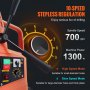 VEVOR Taladro de Núcleo Magnético 1300W Taladrador Magnético Profesional 13000N 700rpm Taladro Magnético Portátil Profundidad 50mm Diámetro de Perforación 40mm Sistema de Perforación Electromagnética
