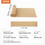 VEVOR Rollo de Tela de Arpillera de 355 mm x 9,1 m, 45 x 45 Rollos de Tela de Arpillera Natural de Alta Densidad de ancho, Rollo de Tela de Yute para Envolver Árboles, Decoración, Manualidades